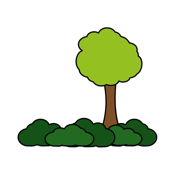 隔離された木の設計 — ストックベクタ
