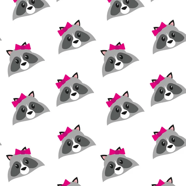 Raccoon fond de dessin animé — Image vectorielle