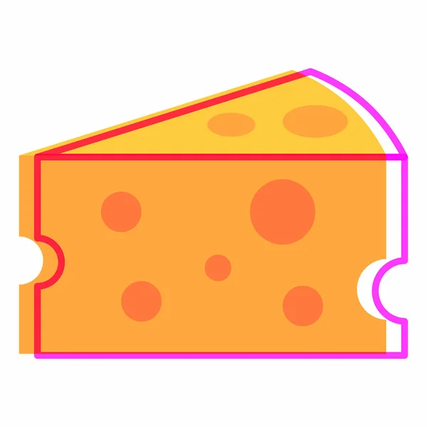 Diseño de queso aislado — Archivo Imágenes Vectoriales