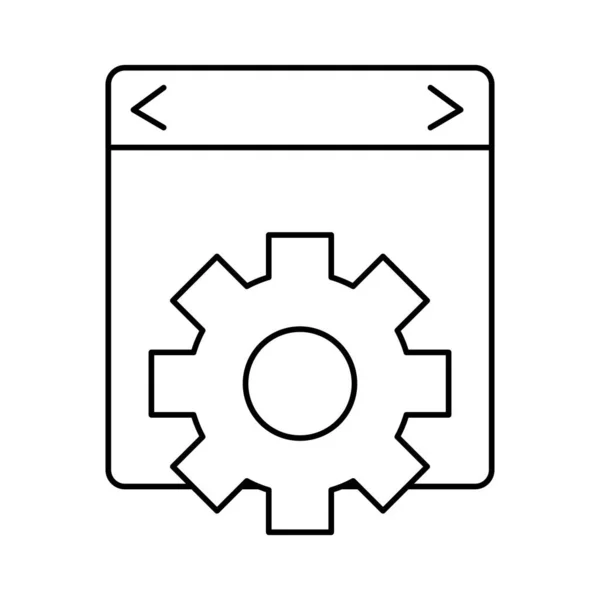 Izolované webové stránky design — Stockový vektor