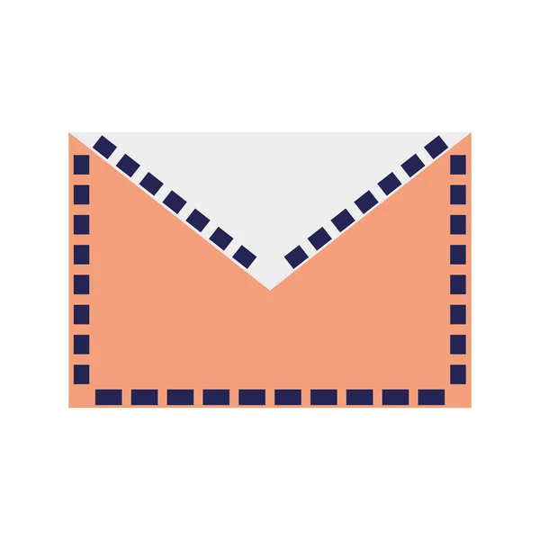 Coloré e-mail lettre style de message texte — Image vectorielle