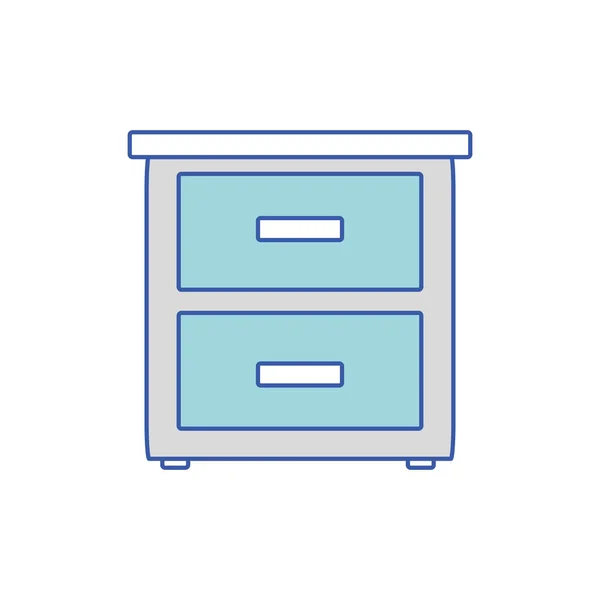 Diseño de muebles aislados — Vector de stock