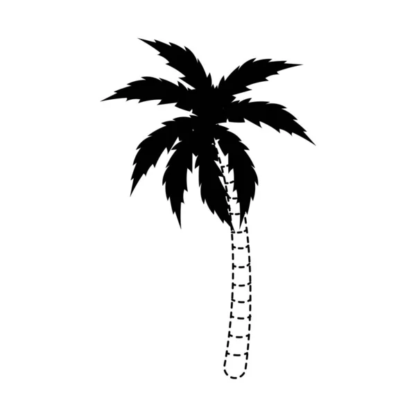 Izolované palm tree designu — Stockový vektor