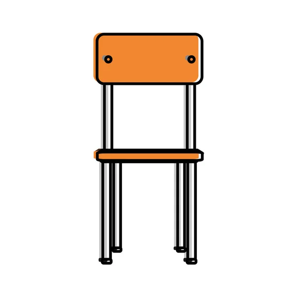 School stoel ontwerp — Stockvector