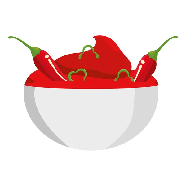 Isolierte Chilischote Design — Stockvektor