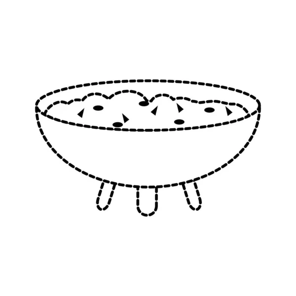 Salsa Cibo Messicano Cucina Tradizionale Tema Design Isolato Illustrazione Vettoriale — Vettoriale Stock