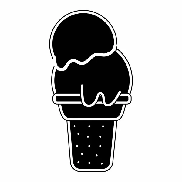 Isolated ice cream design — Stock Vector