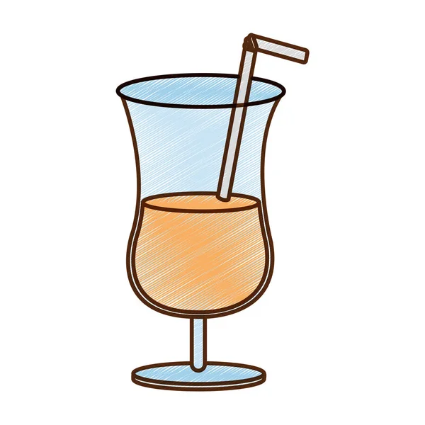 Cocktail Aus Alkoholgetränk Und Glas Thema Isolierten Design Vektor Illustration — Stockvektor