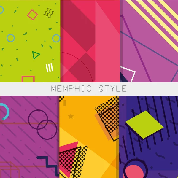 Memphis style design — Stock Vector