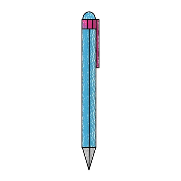 절연된 펜 디자인 — 스톡 벡터