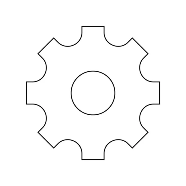 Isolierte Getriebekonstruktion — Stockvektor