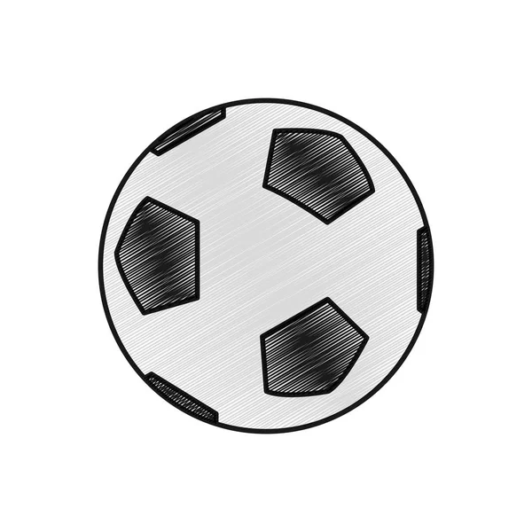 Diseño de pelota de fútbol — Vector de stock