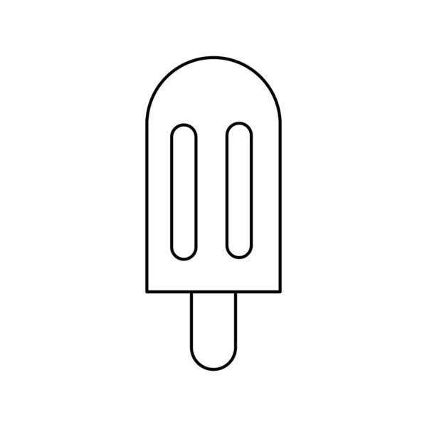 Geïsoleerde popsicle ontwerp — Stockvector