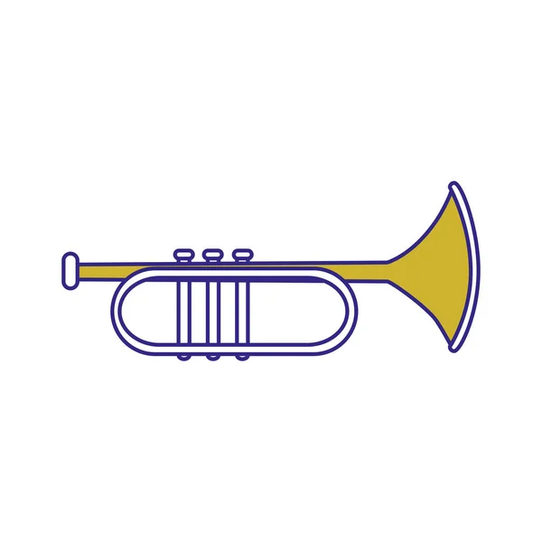 Design de trompete isolado —  Vetores de Stock