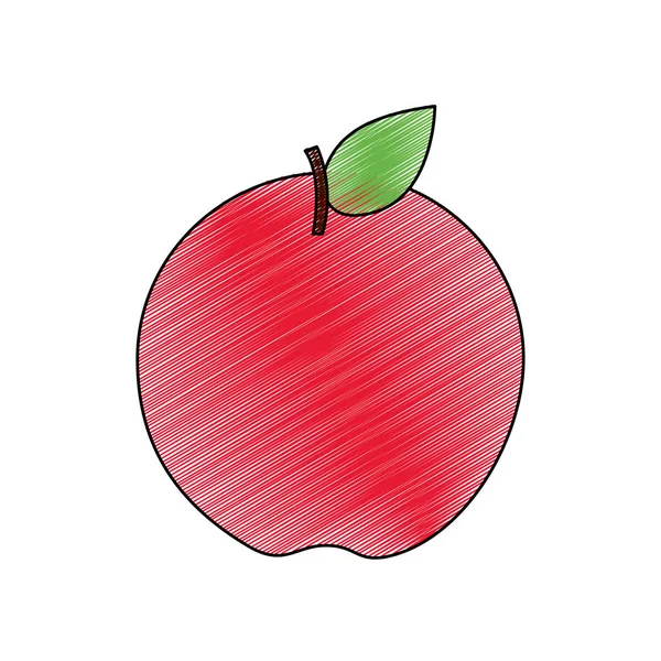 孤立的苹果设计 — 图库矢量图片