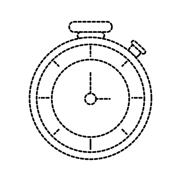 Kronometer Verktyget Tid Och Instrumentet Tema Isolerade Design Vektorillustration — Stock vektor