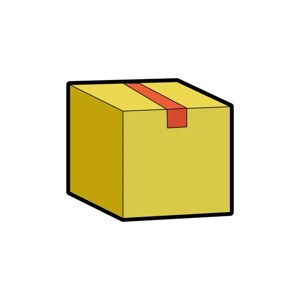 Diseño de caja aislada — Archivo Imágenes Vectoriales