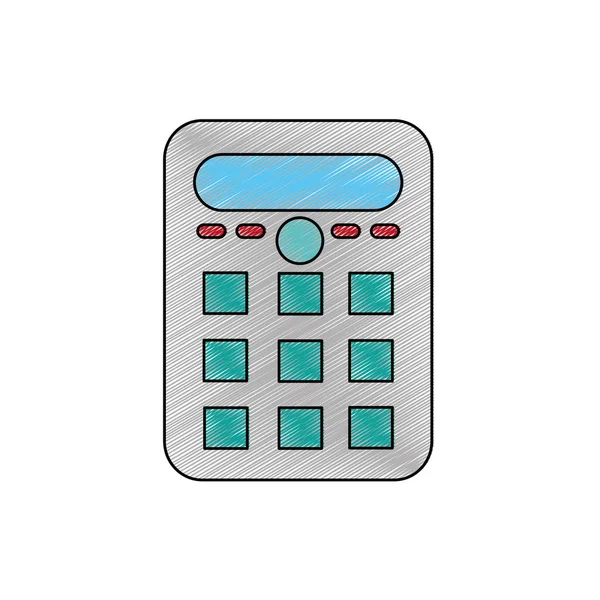 Diseño de calculadora aislada — Vector de stock