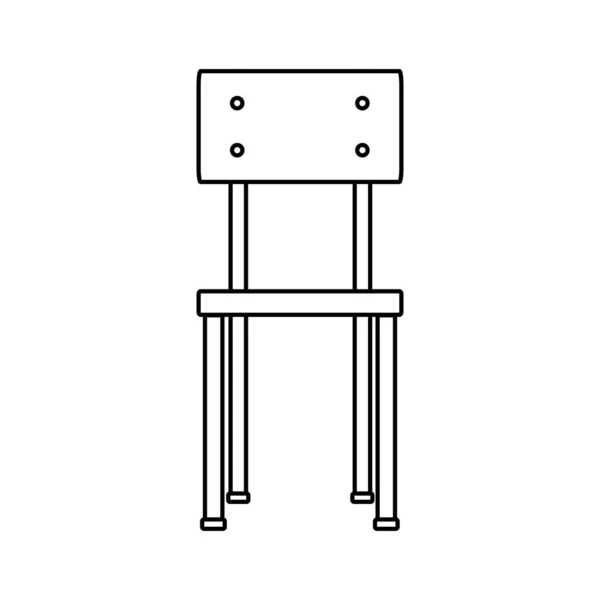 Diseño de silla aislada — Archivo Imágenes Vectoriales
