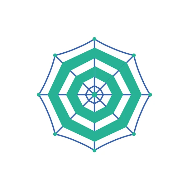 分離の傘のデザイン — ストックベクタ