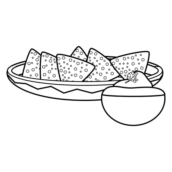 Isolated nachos design — Stock Vector