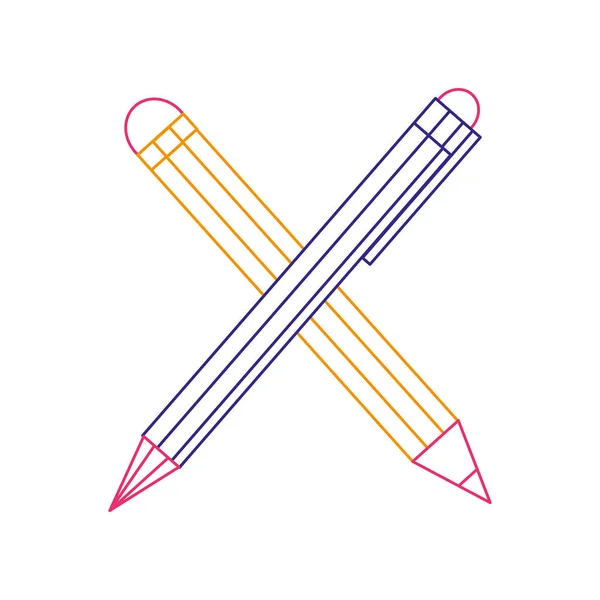 Stift und Bleistift — Stockvektor