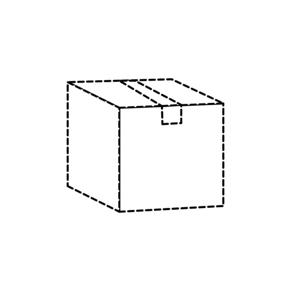 Conception de boîte isolée — Image vectorielle