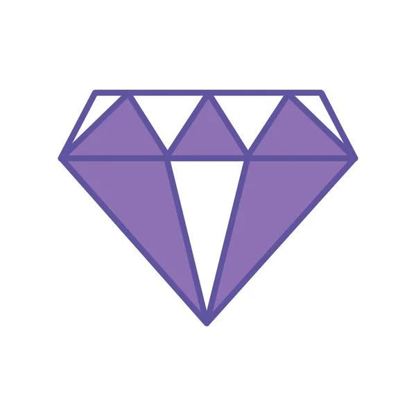 デュオ色ダイヤモンド結晶の貴重な宝石石 — ストックベクタ