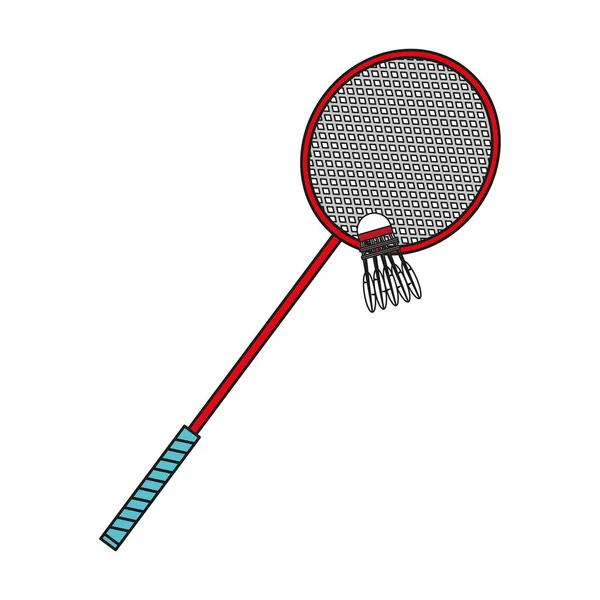 Design de raquete de badminton —  Vetores de Stock