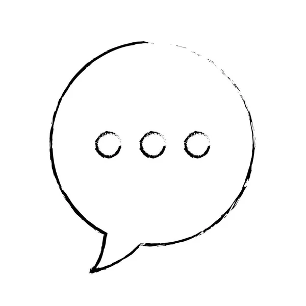 Grunge chat bulle message texte communication — Image vectorielle