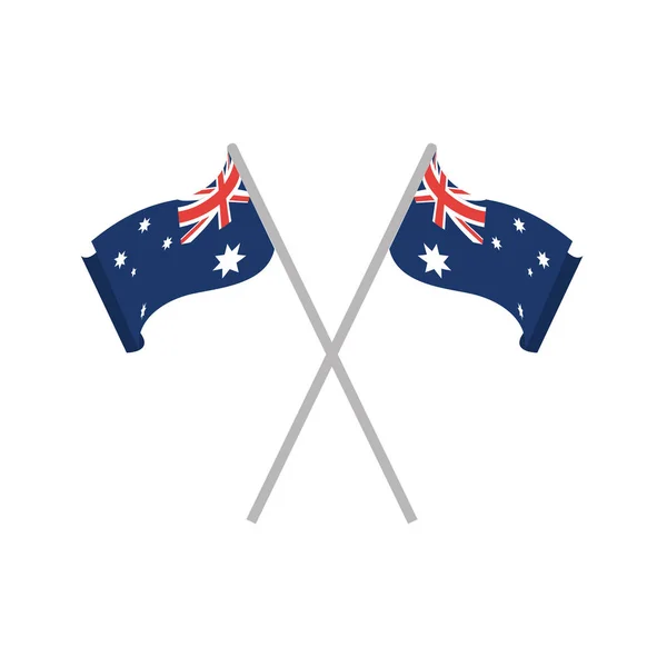 Avustralya bayrağı tasarım — Stok Vektör