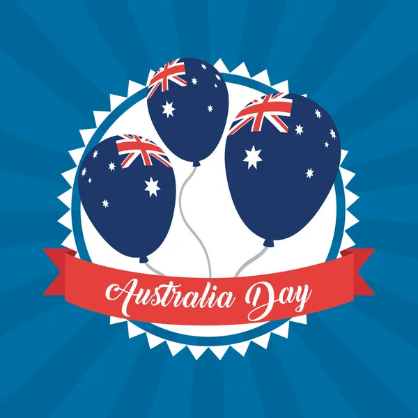 Дизайн день Австралії — стоковий вектор