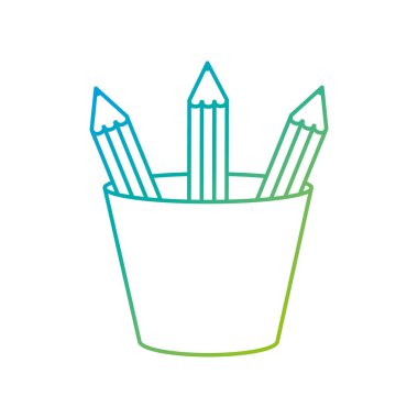 İzole kalem ve kupa tasarım