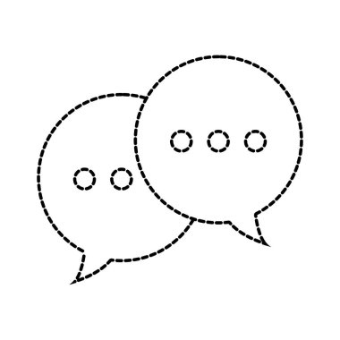 noktalı şekil sohbet metin notları mesajları bubbles