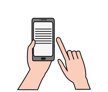 İzole smartphone tasarım