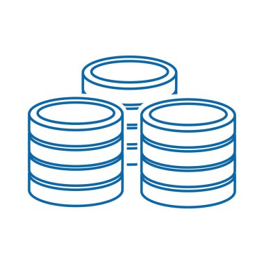 Veri Merkezi barındırma web ve Tema izole tasarım vektör çizim temel