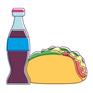 İzole tacos tasarım