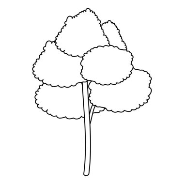 İzole ağacı tasarım