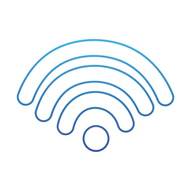 bozulmuş hattı dijital wifi bağlantı simgesi sinyalini