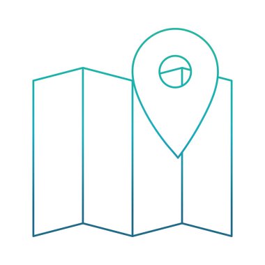 İzole harita tasarım