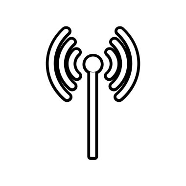 WiFi internet teknoloji ve iletişim Tema izole tasarım vektör çizim