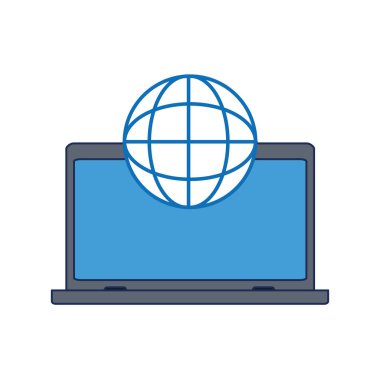 İzole laptop tasarım