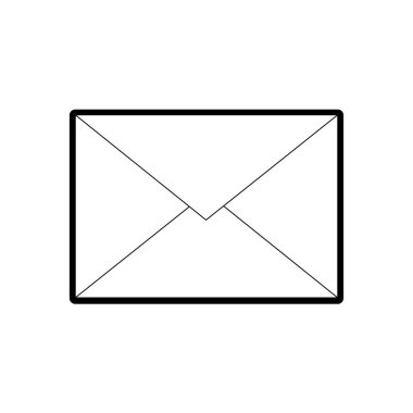 E-posta mektup ve mesaj Tema izole tasarım vektör çizim zarf