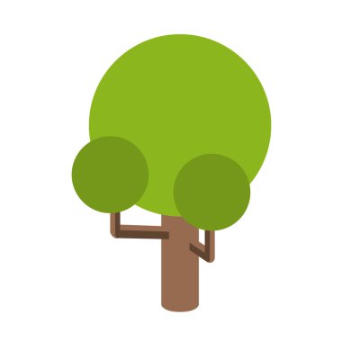 İzole ağacı tasarım