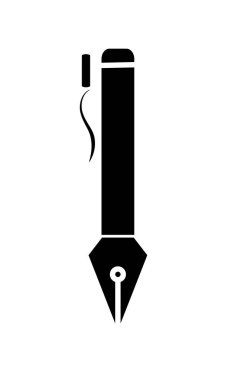 siluet kalem tüy iş aracı yazmak için