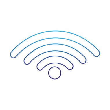 WiFi internet teknoloji ve iletişim Tema izole tasarım vektör çizim
