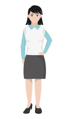 bluz ve saç tasarımı ile şık kadın