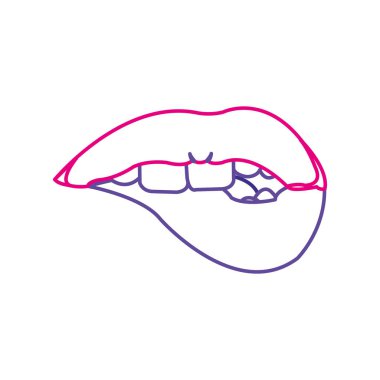 Ağız karikatür tasarım