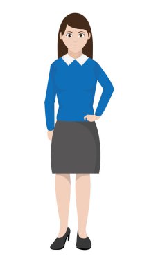 elegan bluz ve saç modeli tasarım kadınla