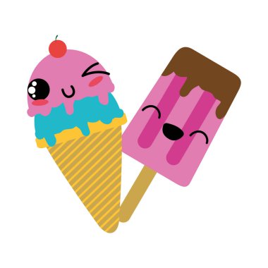 İzole dondurma tasarım